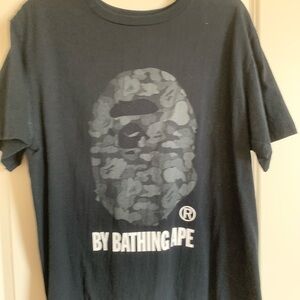 Bape Black T-Shirt with Red and Green Logo